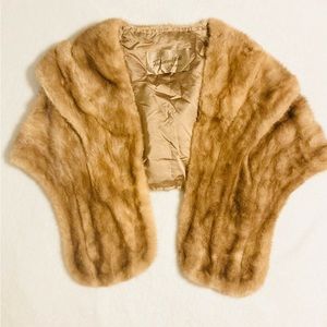 Vintage FERDINAND ROTH Toledo mink fur coat/shawl/Stole